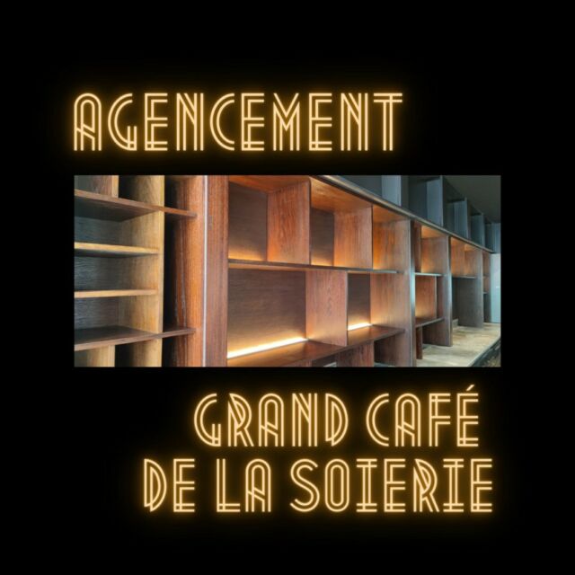 |Agencement| 👉résonance bois a récemment participé à la rénovation du Grand Café de la Soierie, lieu emblèmatique du plateau la Croix-Rousse, qui vient de rouvrir ses portes. Après un premier travail de découpe et pose de panneaux muraux, plinthes moulurées et cadres décoratifs, nous avons réalisé la fabrication et pose d'un meuble de bar sur mesure en chêne massif 🌳. 
La teinte foncée que nous avons appliquée au bois est mise en valeur par les éclairages 🌟 et donne un aspect à la fois sobre et design à l’ensemble 😎. 

#artisanat #artisanatdart #artisanatfrançais #artisanatdartfrancais #metiersdart #boismassif #mobiliersurmesure #meubledesign #villedelyon #fabriquéàlyon #fabriquealyon #madeincroixrousse #ébéniste #créateur #ébénisterie #resonancebois #consommerlocal #circuitcourtlocal #régionauvergnerhônealpes #tdartisanat2022 #leprogreslyon #cmalyonrhone #printempsdesdocks2023