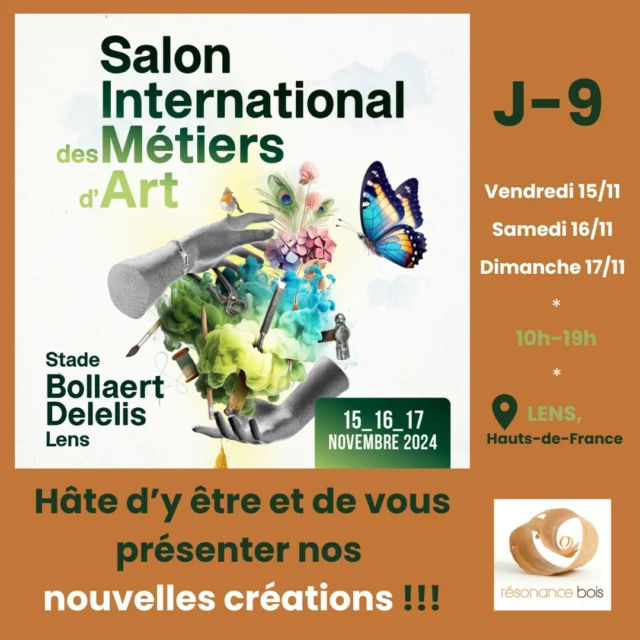 😊Nous sommes très heureux de participer cette année, et pour la 2ème fois, au @salonmetiersdart organisé à Lens par la @cma.hautsdefrance dans le superbe écrin du mythique Stade Bollaert Delelis⚽️. Une belle occasion de voir nos amis du nord et de leur faire découvrir nos nouvelles créations. 

📆 Du vendredi 15 au dimanche 17 novembre 2024
⏰ 10h- 19h
📍 Stade Bollaert-Delelis, Lens
🎟 Entrée gratuite

#SIMA #CMAhautsdefrance #cordesalpes #factureinstrumentale #artisanatdart #meublesurmesure #luminairedesign #boismassif #resonancebois #madeinxrousse #CMAdurhône #villedelyon #metropoledelyon #régionaura